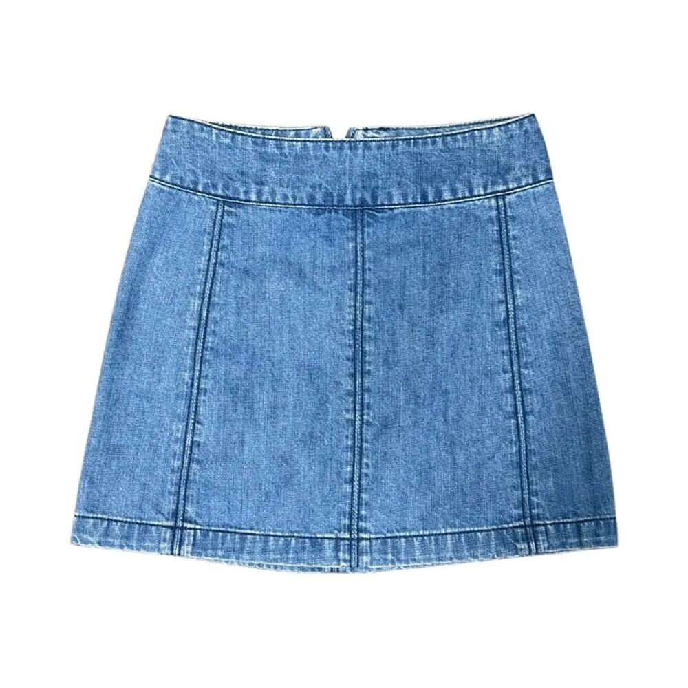 Free People Denim Mini Skirt Medium Blue